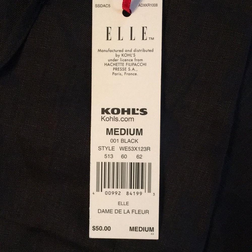 Elle Black Linen Pants - Picture 7 of 8